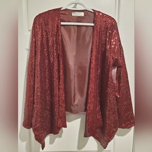 Sequins open jacket - MED